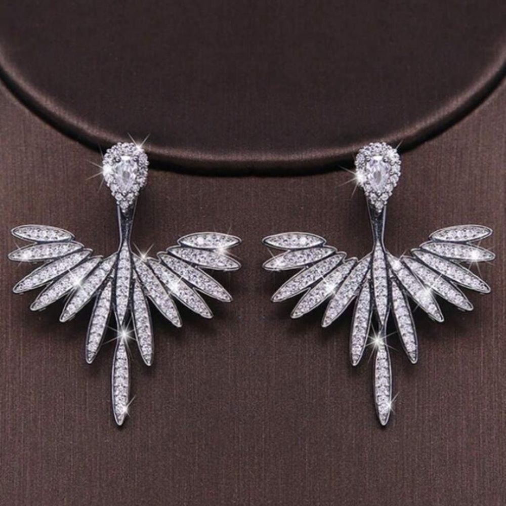 3for$20 1 Pair European And American Style Rhinestone Stud Earrings, Versatile